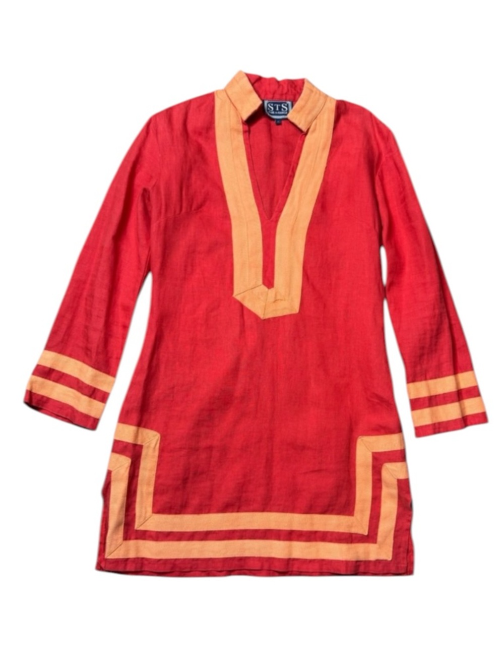 STS Sail To Sable Linen Tunic Dress size 1 (XXS)